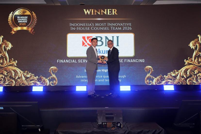 BNI Sekuritas Raih Dua Penghargaan di In-House Counsel Awards dan In-House Counsel Elite 2026